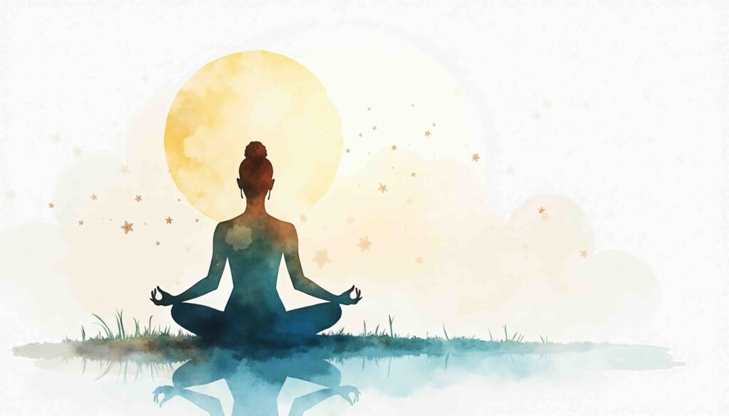 illustration yoga